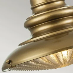 Metall Lampen|Vintage Lampen*Elstead Außenlampe IP44 D: 30,5 cm E27 in Messing antik Vintage