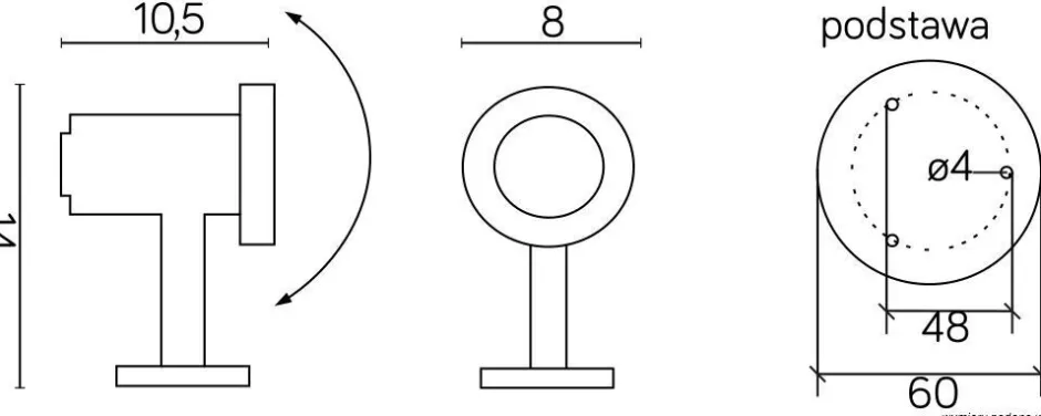 Moderne Außenleuchten|Wegeleuchten*SU-MA Außenlampe IP68 wasserdicht verstellbar GU5.3