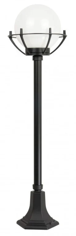 SU-MA Außenlampe Kugel Schirm 102cm Schwarz Weiß E27< Industrie Lampen|Kugellampen