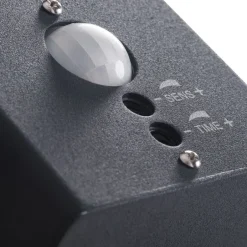 Moderne Lampen|Moderne Außenleuchten*Kanlux Außenlampe mit Bewegungsmelder Anthrazit E27 IP44 Wand