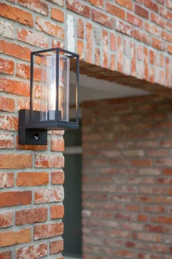 Eco-Light Außenlampe mit Bewegungsmelder Anthrazit IP44 ELLAYINA< Moderne Lampen|Moderne Außenleuchten