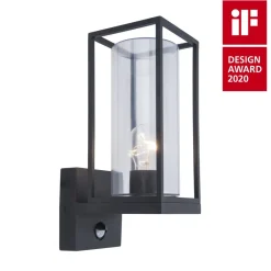 Eco-Light Außenlampe mit Bewegungsmelder Anthrazit IP44 ELLAYINA< Moderne Lampen|Moderne Außenleuchten