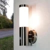 Metall Lampen|Moderne Lampen*Easylight Außenlampe mit Bewegungssensor Edelstahl IP44
