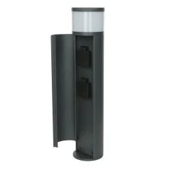 SU-MA Außenlampe mit Steckdose Anthrazit 46,5cm blendarm< Metall Lampen|Wegeleuchten