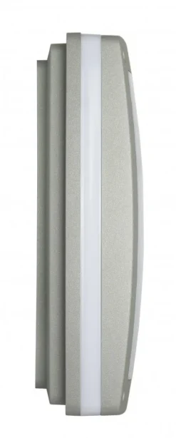 Außenwandleuchten|Moderne Außenleuchten*SU-MA Außenlampe MOLEN in Silber blendarm 2x E27 IP44