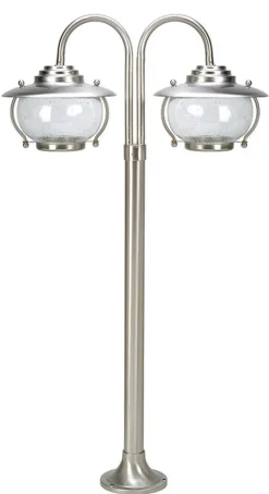 Lido Außenlampe PYRGOS aus Messing rostfrei H:85cm edel< Außenleuchten Antik|Außenleuchten Messing