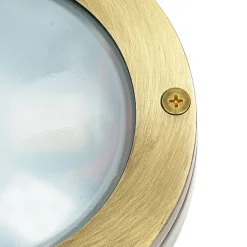 Lido Außenlampe Rund Messing Wand Haus Terrasse< Rustikale Lampen|Metall Lampen