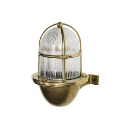 Lido Außenlampe SANTORIN echtes Messing Gitter Schirm< Außenwandleuchten|Rustikale Lampen