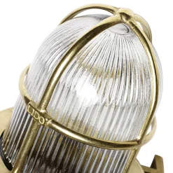 Lido Außenlampe SANTORIN echtes Messing Gitter Schirm< Außenwandleuchten|Rustikale Lampen