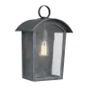 Elstead Außenlampe Schwarz antik Regenglas E27 IP44 Rustikal< Außenleuchten Antik|Außenwandleuchten