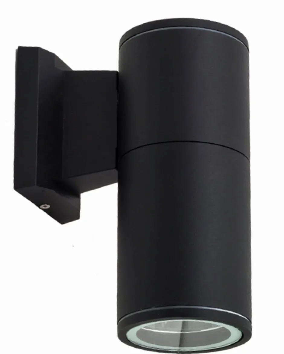 Außenwandleuchten|Moderne Außenleuchten*Lido Außenlampe Schwarz IP54 Aluminium E27 Modern DURSENS