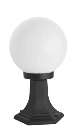 SU-MA Außenlampe Schwarz Weiß Kugelschirm 36cm E27< Vintage Lampen|Metall Lampen