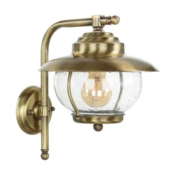 Rustikale Lampen|Metall Lampen*Lido Außenlampe Terrasse aus Messing in Antik PYRGOS