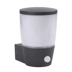 Moderne Außenleuchten|Außenwandleuchten*Searchlight Außenlampe Wand Bewegungssensor IP44 E27 Anthrazit Weiß