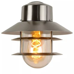 Außenwandleuchten|Metall Lampen* Außenlampe Wand Glas Aluminium in Chrom IP44 E27 Balkon