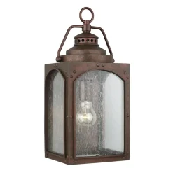 Außenleuchten Antik|Außenwandleuchten*Elstead Außenlampe Wand in Kupfer antik E14 IP44 Garten Haus