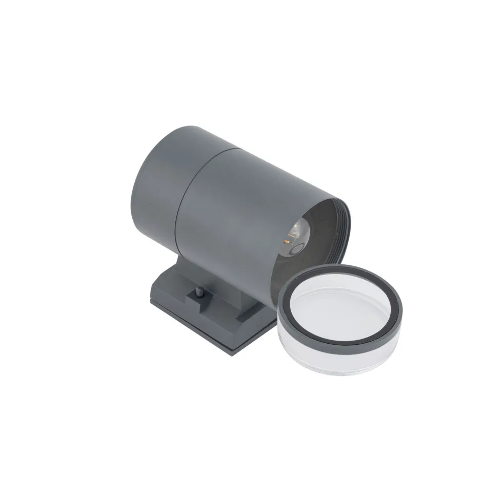 Außenwandleuchten|Metall Lampen*Nowodvorski Außenlampe Wand IP44 E27 Graphit Downlight Eingang