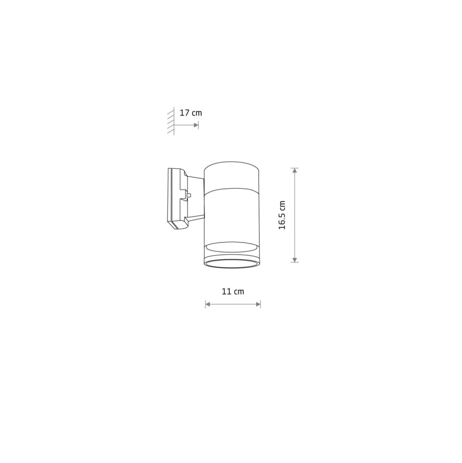 Außenwandleuchten|Metall Lampen*Nowodvorski Außenlampe Wand IP44 E27 Graphit Downlight Eingang