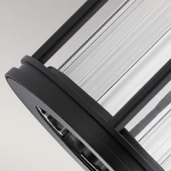 Elstead Außenlampe Wand IP44 H: 29 cm Glas Aluminium Schwarz< Außenwandleuchten|Gartenlaternen