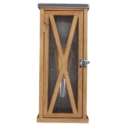 Elstead Außenlampe Wand IP44 Holz Regenglas Rustikal E27 Haus< Außenleuchten Antik|Außenwandleuchten