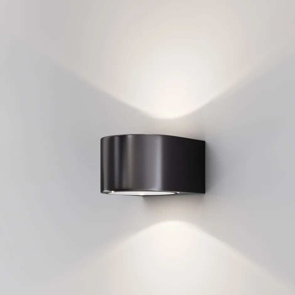 Maytoni Außenlampe Wand LED Aluminium Glas Up Down 11 cm breit< Außenwandleuchten|Led Außenleuchten