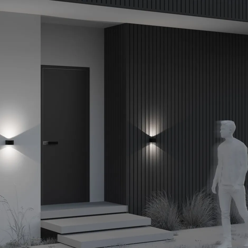 Maytoni Außenlampe Wand LED Aluminium Glas Up Down 11 cm breit< Außenwandleuchten|Led Außenleuchten