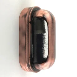 Außenwandleuchten|Feuchtraumleuchten*Andromeda Außenlampe Wand Messing Glas H: 23 cm IP64 E27 Maritim