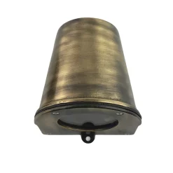 Andromeda Außenlampe Wand Messing massiv Glas GU10 IP54 Downlight< Außenwandleuchten|Industrie Lampen