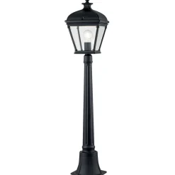 Elstead Außenleuchte Aluminium Glas E27 IP44 104,1 cm hoch Schwarz< Metall Lampen|Vintage Lampen