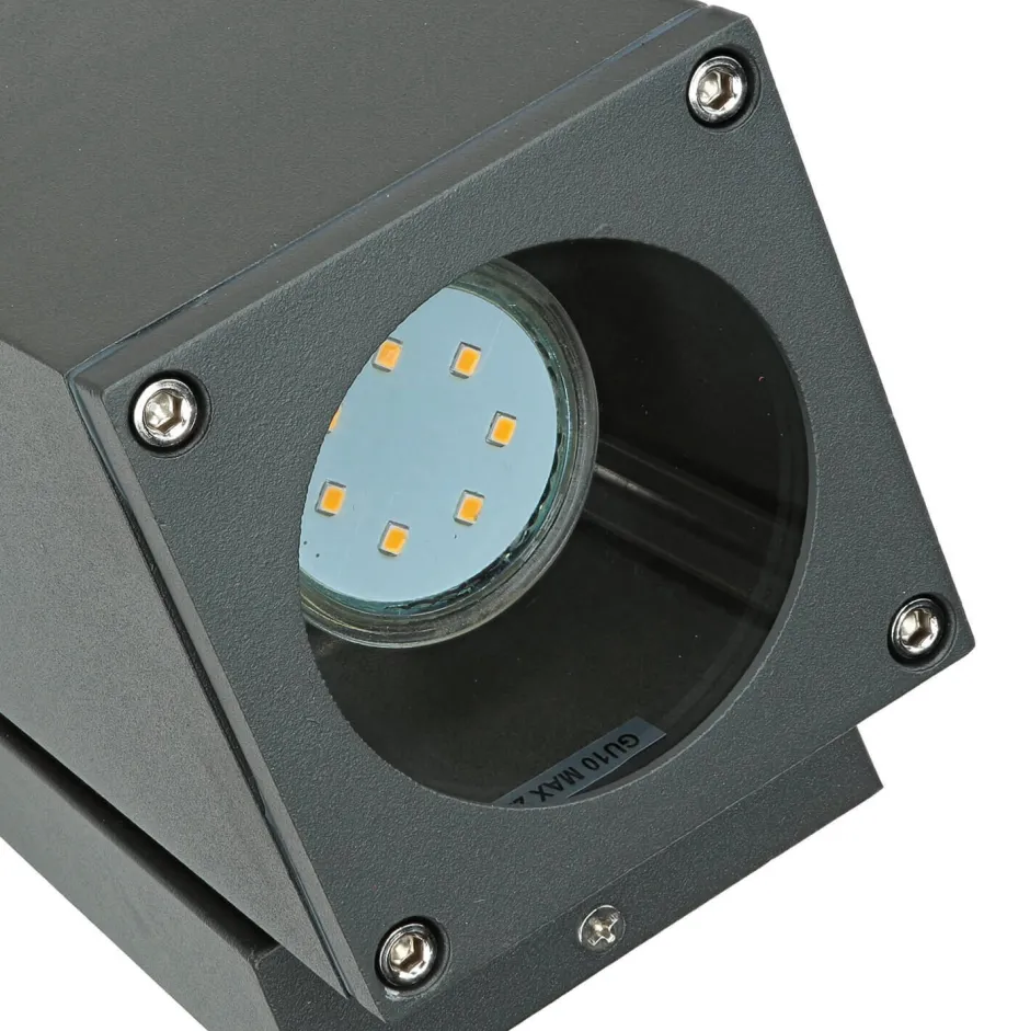 SU-MA Außenleuchte Anthrazit Aluminium eckig IP54< Metall Lampen|Feuchtraumleuchten