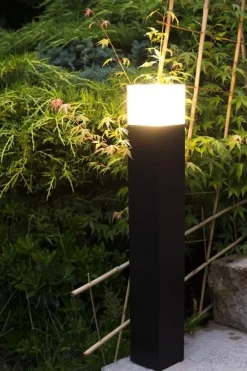 SU-MA Außenleuchte Anthrazit IP44 Modern eckig E27< Badezimmer Lampe|Feuchtraumleuchten