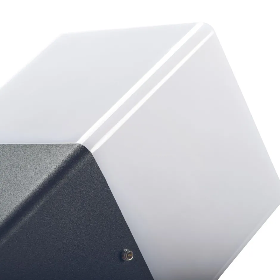 Kanlux Außenleuchte Anthrazit Weiß IP44 E27 blendarm Haus< Moderne Lampen|Moderne Außenleuchten