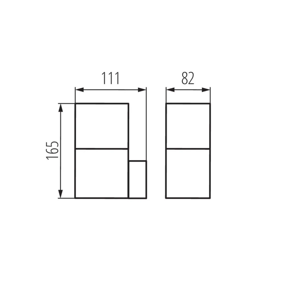 Kanlux Außenleuchte Anthrazit Weiß IP44 E27 blendarm Haus< Moderne Lampen|Moderne Außenleuchten