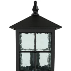Rustikale Lampen|Metall Lampen*SU-MA Außenleuchte BAARLE 76cm Schwarz IP43 Aluminium