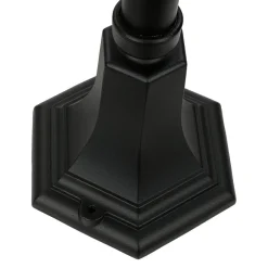 Rustikale Lampen|Metall Lampen*SU-MA Außenleuchte BAARLE 76cm Schwarz IP43 Aluminium