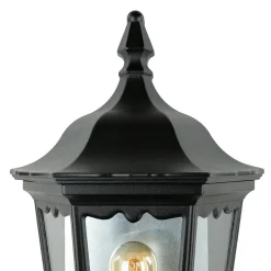 Vintage Lampen|Rustikale Außenleuchten*Elstead Außenleuchte Bewegungssensor Schwarz Schmiedeeisen