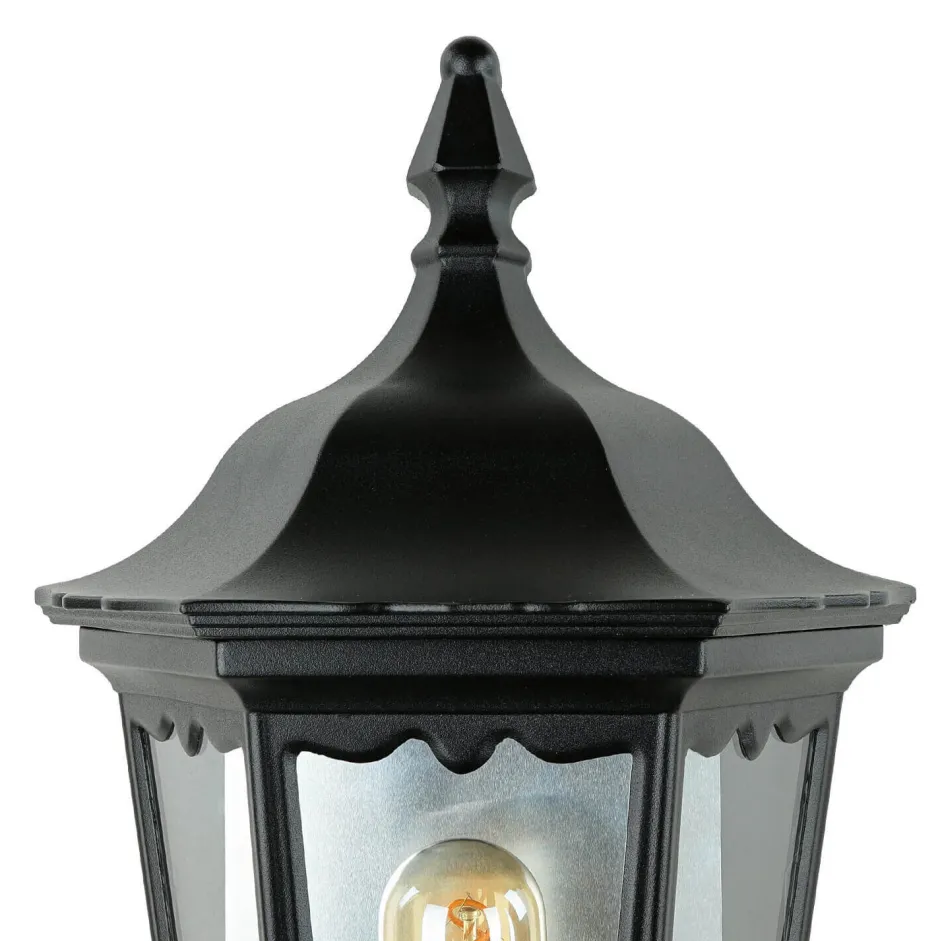 Vintage Lampen|Rustikale Außenleuchten*Elstead Außenleuchte Bewegungssensor Schwarz Schmiedeeisen