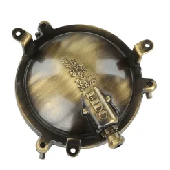 Lido Außenleuchte Bullauge G9 Ø 14 cm Messing Glas< Rustikale Lampen|Metall Lampen