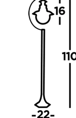 Vintage Lampen|Maritime Lampen*Searchlight Außenleuchte Garten IP44 E27 110 cm Rostbraun Glas Metall