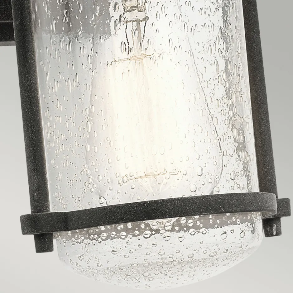 Außenleuchten Antik|Außenwandleuchten*Elstead Außenleuchte IP44 Aluminium Regenglas Rustikal E27