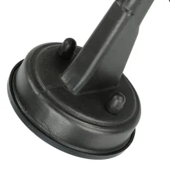 Lido Außenleuchte IP64 E27 Schwarz antik geriffeltes Glas Messing< Rustikale Lampen|Metall Lampen