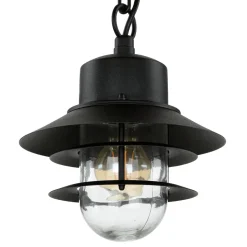 Elstead Außenleuchte IP44 E27 Schwarz Glas Edelstahl Maritim< Rustikale Lampen|Metall Lampen