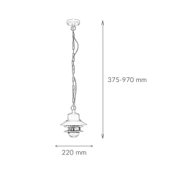 Elstead Außenleuchte IP44 E27 Schwarz Glas Edelstahl Maritim< Rustikale Lampen|Metall Lampen