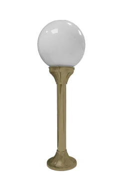 Industrie Lampen|Kugellampen*Andromeda Außenleuchte Kugel Schirm 60 cm hoch Glas Messing E27 IP43