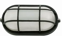 Rustikale Lampen|Maritime Lampen*Lido Außenleuchte Maritim B:22cm IP44 Bullauge Schwarz E27