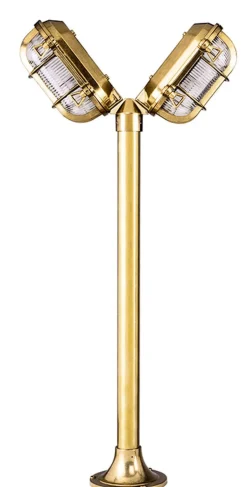 Außenleuchten Antik|Außenleuchten Messing*Lido Außenleuchte Messing 60cm hoch Maritim Weg Garten