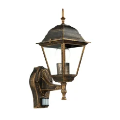 Easylight Außenleuchte mit Bewegungsmelder Schwarz Kupfer TIROL< Rustikale Lampen|Rustikale Außenleuchten