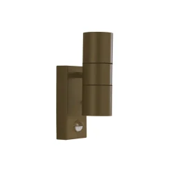 Searchlight Außenleuchte mit Bewegungsmelder IP44 GU10 Rostbraun< Metall Lampen|Fassadenstrahler