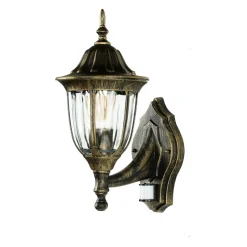 Gartenlaternen|Außenwandleuchten*Easylight Außenleuchte mit Bewegungsmelder Gold Antik Wand MILANO