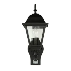 Easylight Außenleuchte mit Bewegungsmelder IP44 schwarz TIROL< Rustikale Außenleuchten|Gartenlaternen